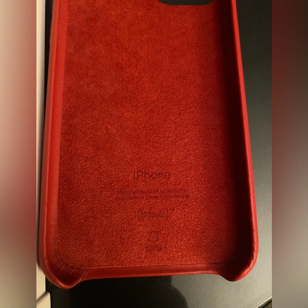 iPhone 11Pro (Product) RED Soft European Leather Case Brand New